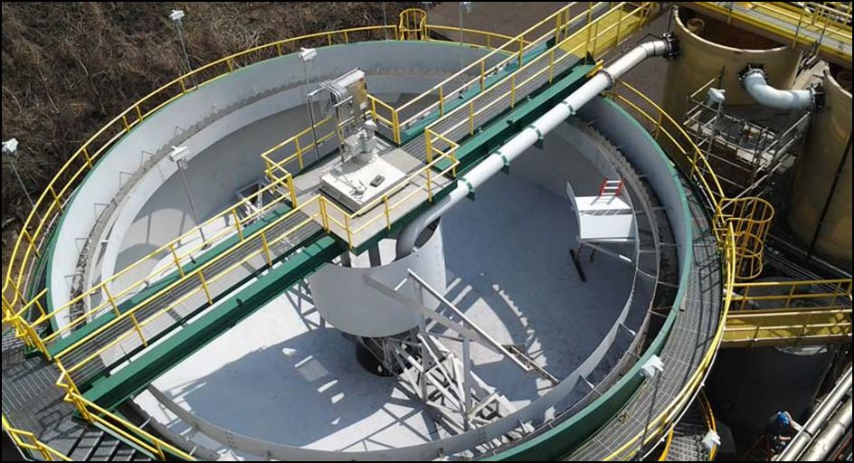 Conventional clarifier top view