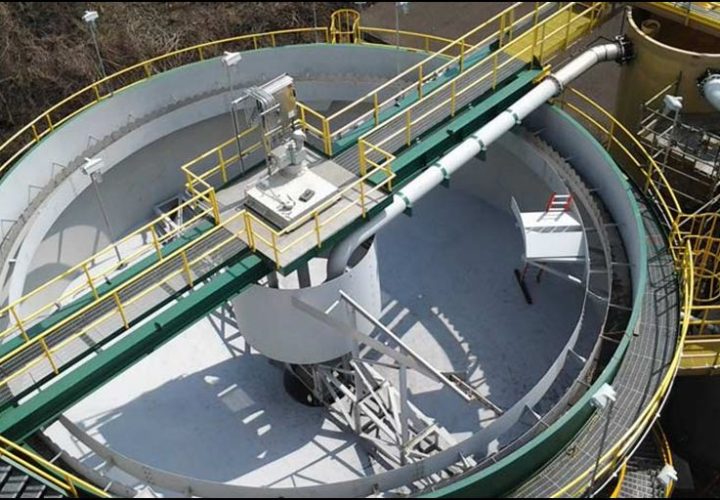 Conventional clarifier top view